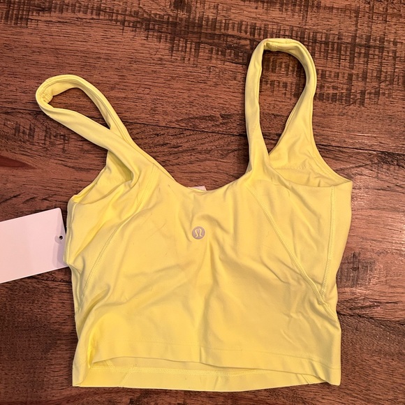NWT lululemon align tank. Color-electric lemon - Picture 3 of 5